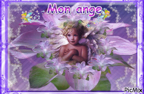 mon ange - Бесплатный анимированный гифка