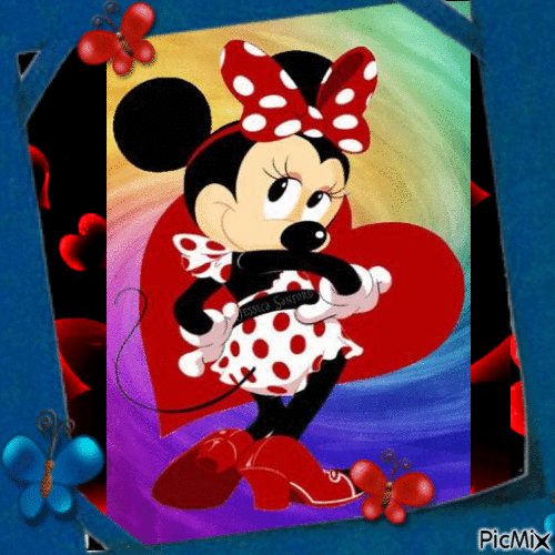 Mickey Mouse fille - Бесплатный анимированный гифка