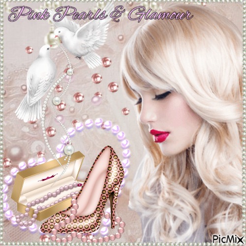 Pink Pearls & Glamour - gratis png