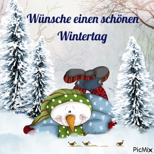 Schönen Wintertag - Бесплатни анимирани ГИФ