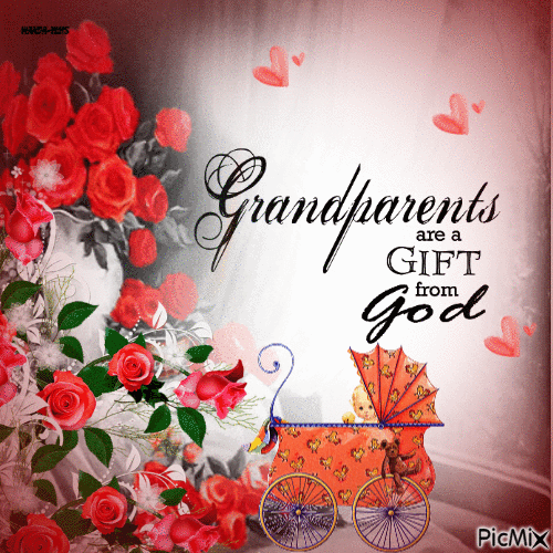 Grandparents love - GIF เคลื่อนไหวฟรี
