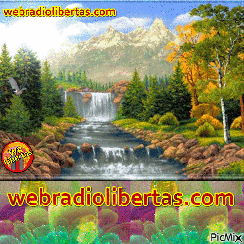 Web Rádio Libertas - Darmowy animowany GIF