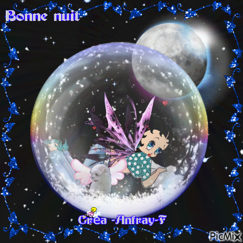 Bonne nuit Betty Boop - 免费动画 GIF