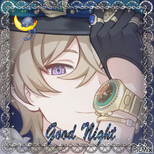 aventurine good night - 無料のアニメーション GIF