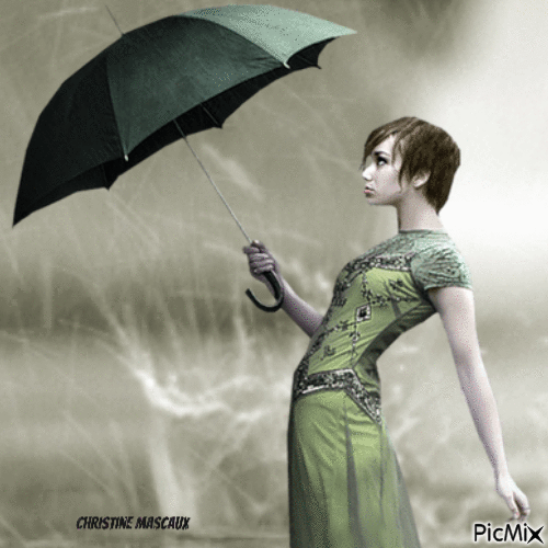 sous la pluie - Animovaný GIF zadarmo