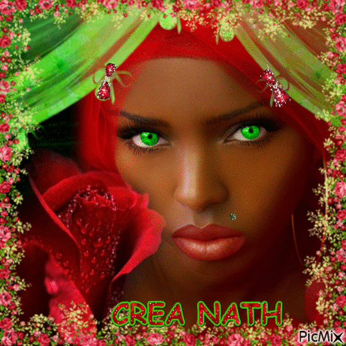 femme et couleur rouge et vert  concours - GIF animé gratuit