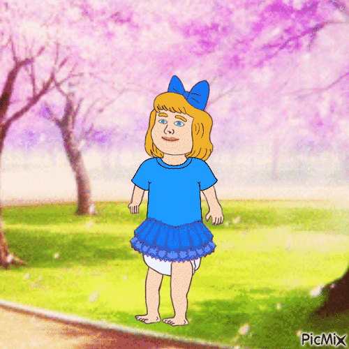 Spring baby - Free animated GIF