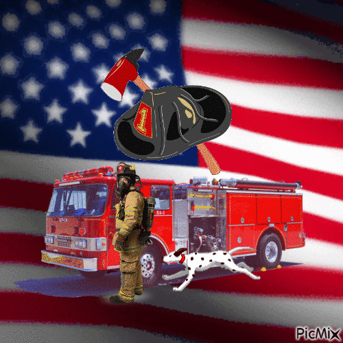 Firefighter - GIF animé gratuit