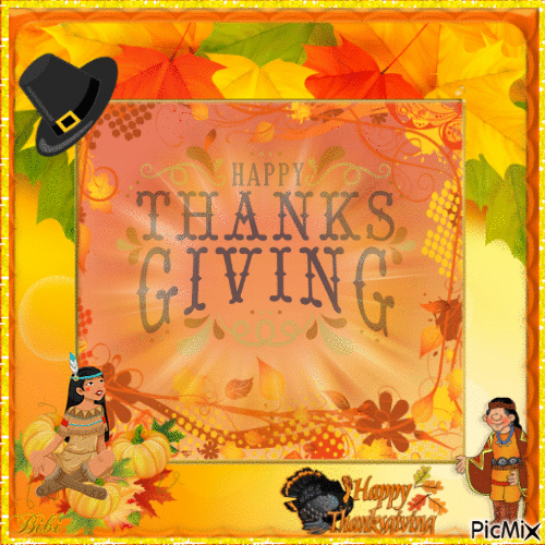 Happy Thanksgiving - GIF animado grátis