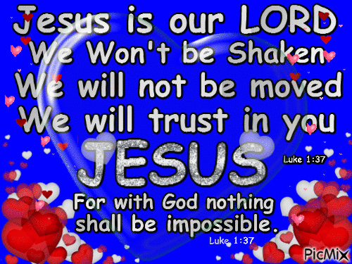 WE WILL TRUST IN YOU JESUS! - GIF animado grátis