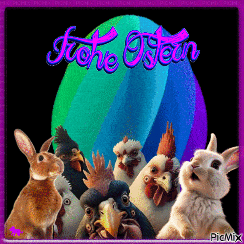Frohe Ostern ! - Free animated GIF