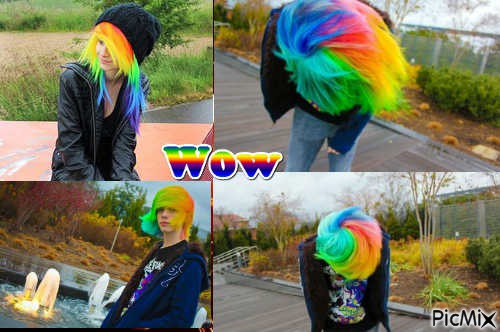 colors hair wow - безплатен png