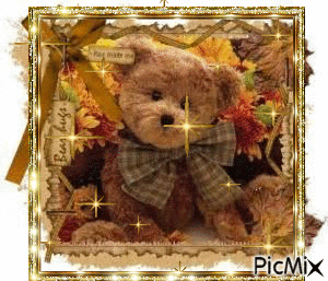 Autumn Bear - Gratis geanimeerde GIF