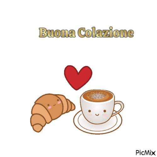 buona colazione - Бесплатный анимированный гифка