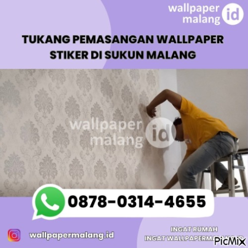 TUKANG PEMASANGAN WALLPAPER STIKER DI SUKUN MALANG - png gratis