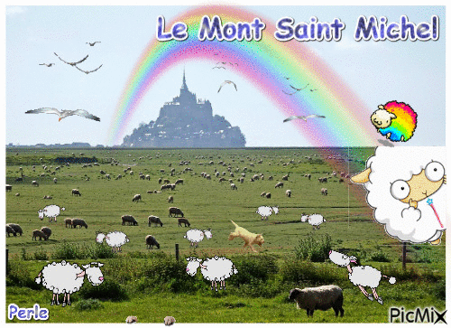 Le Mont Saint Michel 2 - Gratis animeret GIF