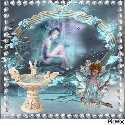 la fontaine des anges - 免费动画 GIF