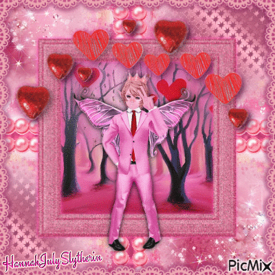 {Boy Fairy in Pink} - Free animated GIF