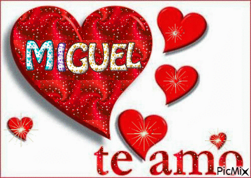 Miguel te amo - Animovaný GIF zadarmo