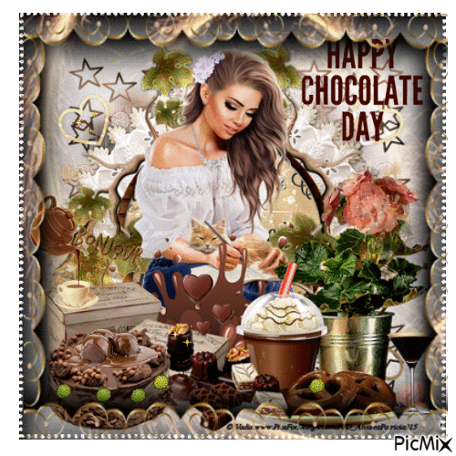 Happy chocolate day. - 無料のアニメーション GIF