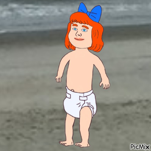 Beach baby - Free PNG