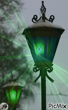 Luces verdes - Free animated GIF