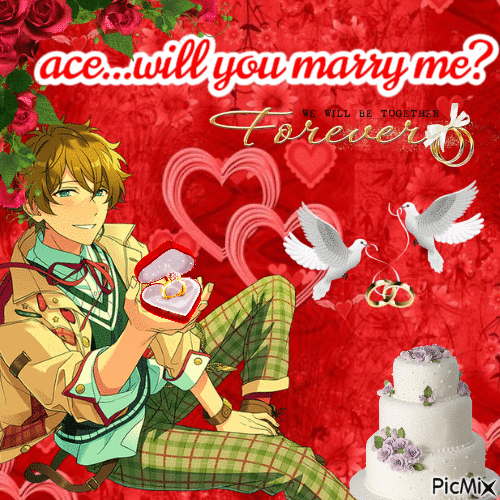 ace my sweetheart...marry me? - GIF animasi gratis