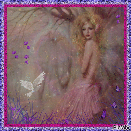Fairy & The Dove - Free animated GIF