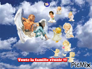 La famille des anges !!! - GIF animate gratis
