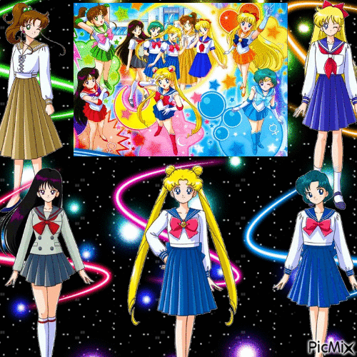Sailor Moon background - Zdarma animovaný GIF