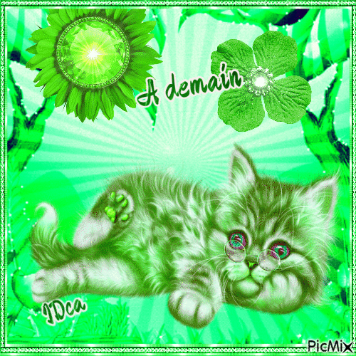 Bonne nuit les chatons - Darmowy animowany GIF