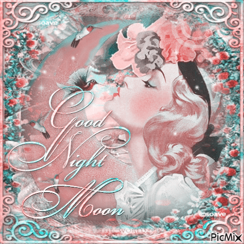 Good night moon - Gratis animerad GIF
