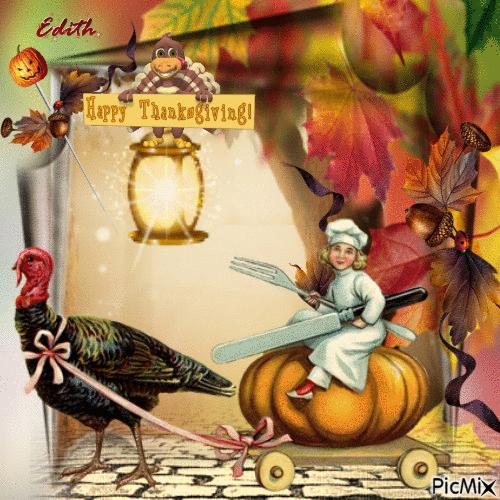 Happy Thanksgiving dear Friends! - Ingyenes animált GIF