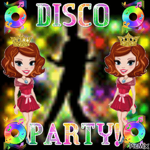 Disco Party Contest - Ilmainen animoitu GIF