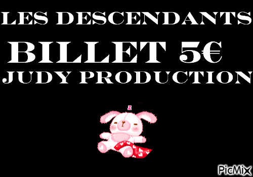 Billet Les Descendants - безплатен png