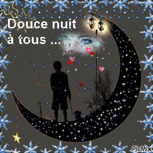 Douce nuit - Бесплатный анимированный гифка