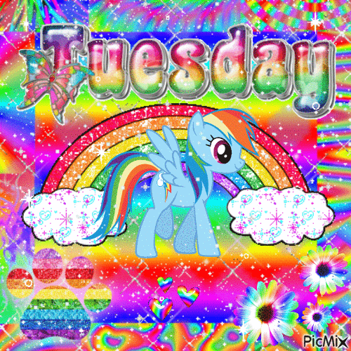 🌈 Tuesday ⚡️ - Zdarma animovaný GIF