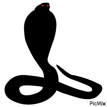 serpent noir - Δωρεάν κινούμενο GIF