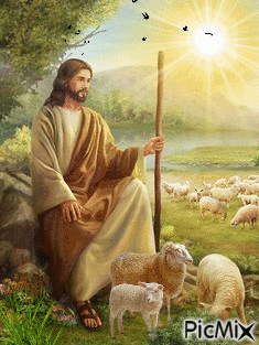 Pastor de ovejas - GIF animado gratis