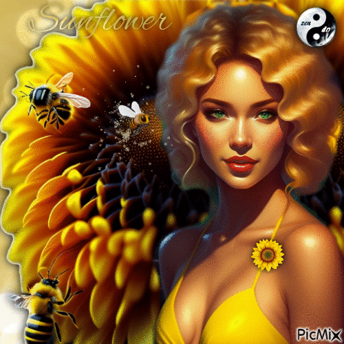 Sunflower - Animovaný GIF zadarmo