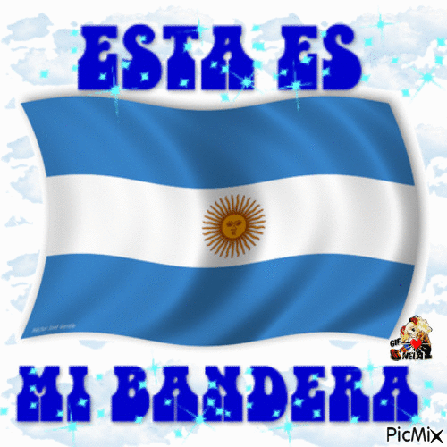 BANDERA ARGENTINA - GIF animasi gratis