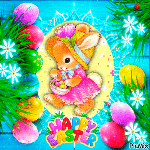 Happy Easter - Zdarma animovaný GIF