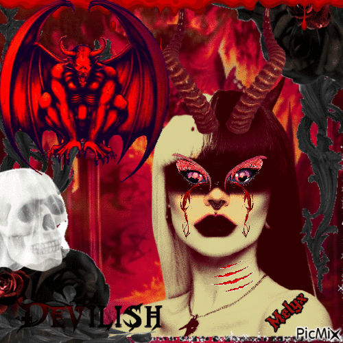 she Devilish - Бесплатный анимированный гифка