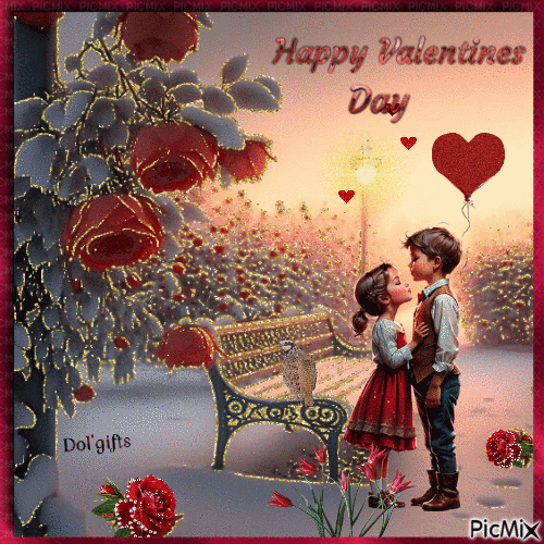 Happy valentines day - GIF animate gratis