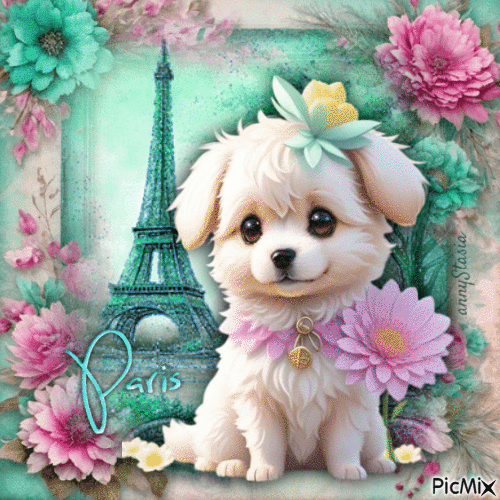 J'adore Paris - GIF animate gratis