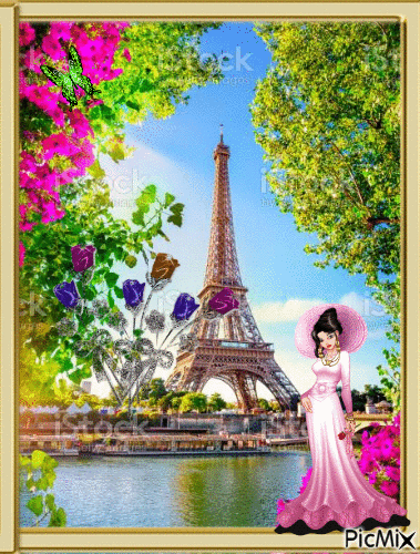 ПАРИЖ - Darmowy animowany GIF