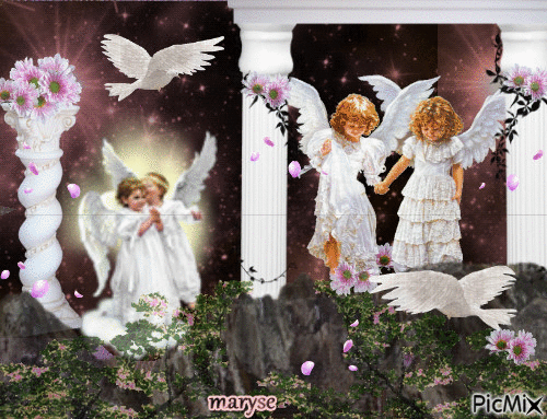 les anges - Δωρεάν κινούμενο GIF