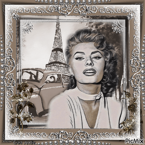 Sophia Loren, Actrice Italienne - 免费动画 GIF