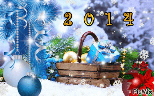 Wszystkiego najlepszego w 2014 roku - Ingyenes animált GIF