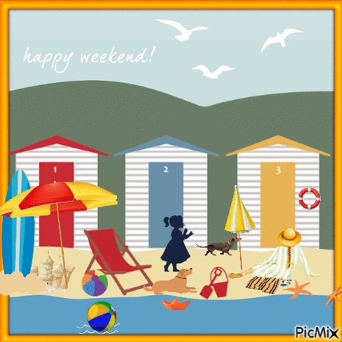 Happy Weekend - 無料のアニメーション GIF